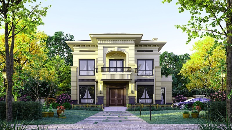 舒兰中式合院住宅，开放庭院与邻里乡亲更亲近